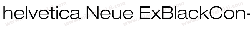 helvetica Neue ExBlackCon字体转换